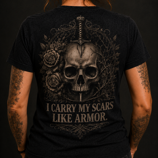 I Carry My Scars Like Armor. T-Shirt