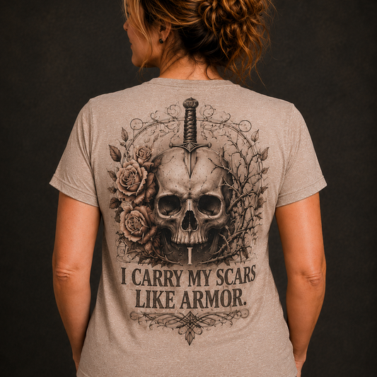 I Carry My Scars Like Armor. T-Shirt