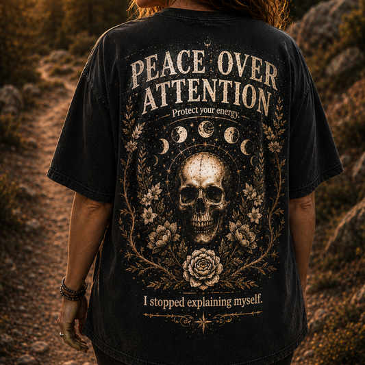 Soft But Untamed Peace Became My Power. I Stopped Shrinking For People. T-Shirt